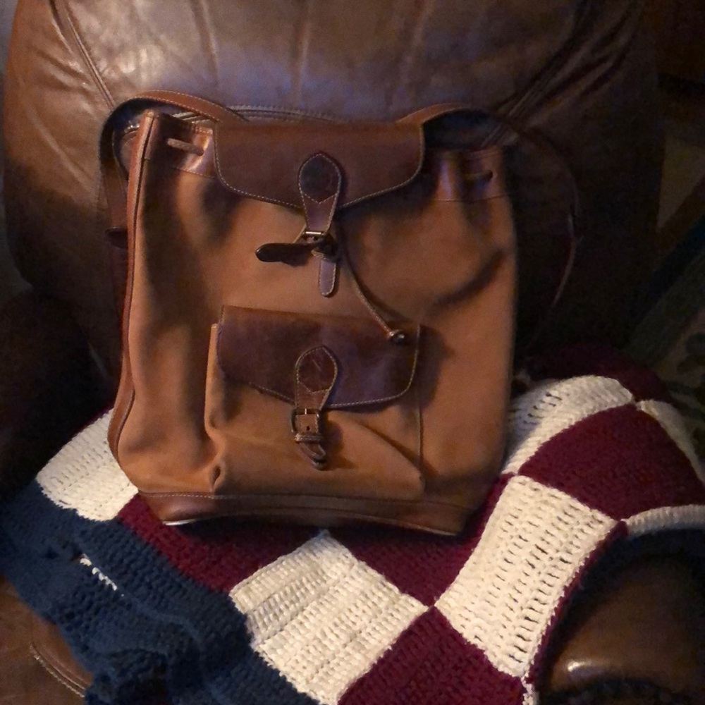 Vintage Timberland leather backpack